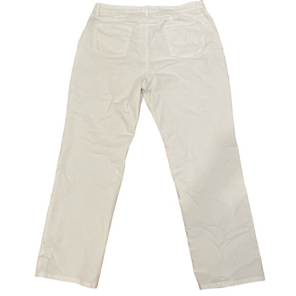 Eileen Fisher Womens White Denim straight Fit Jeans Plus Size 18 - Picture 6 of 6